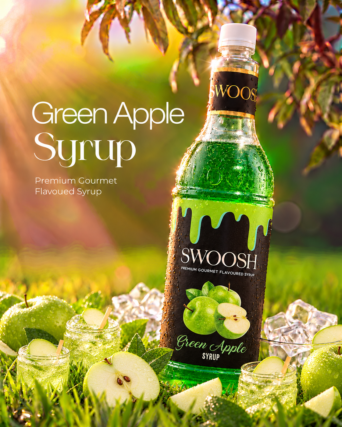 Swoosh Green Apple Syrup