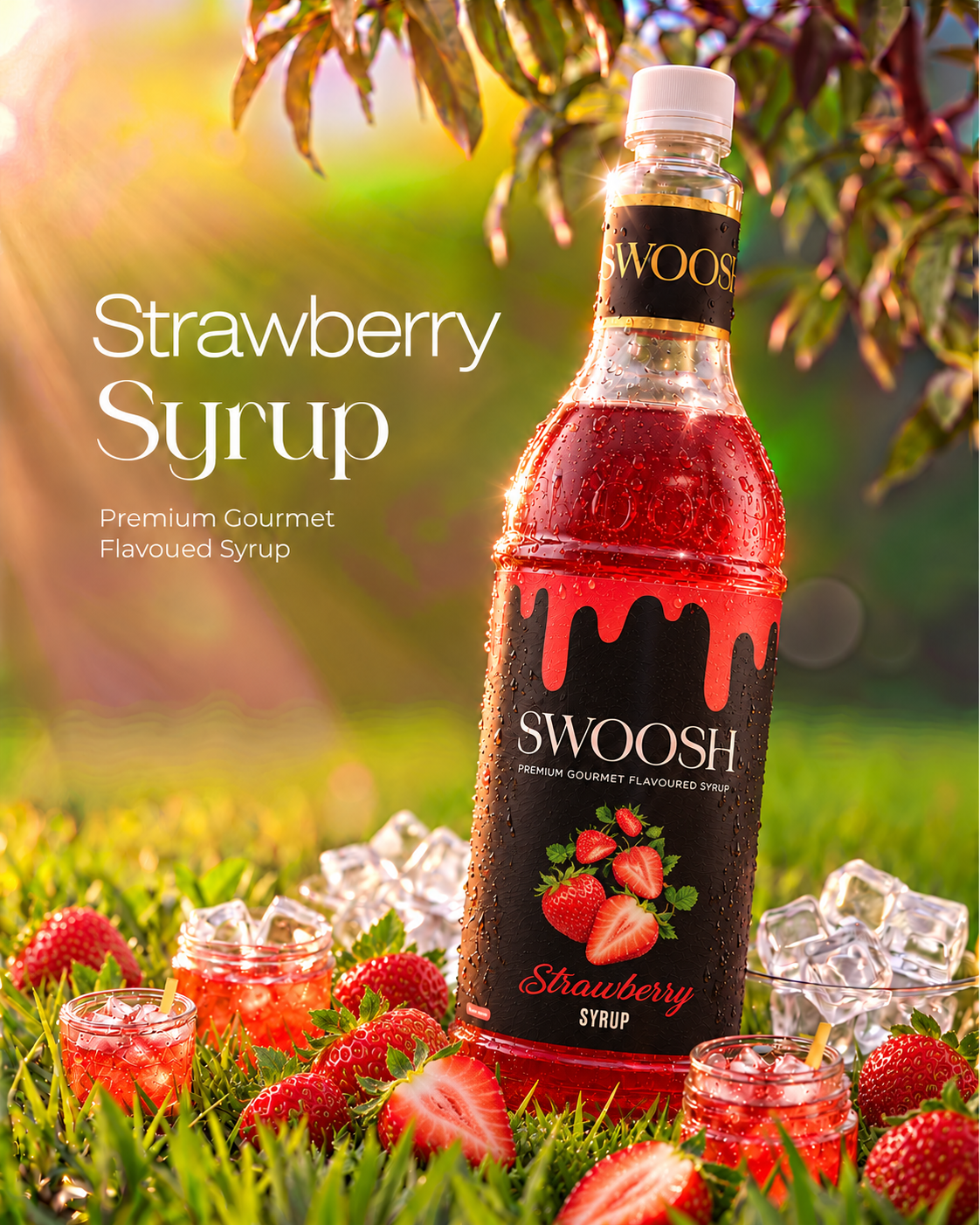 Swoosh Strawberry Syrup