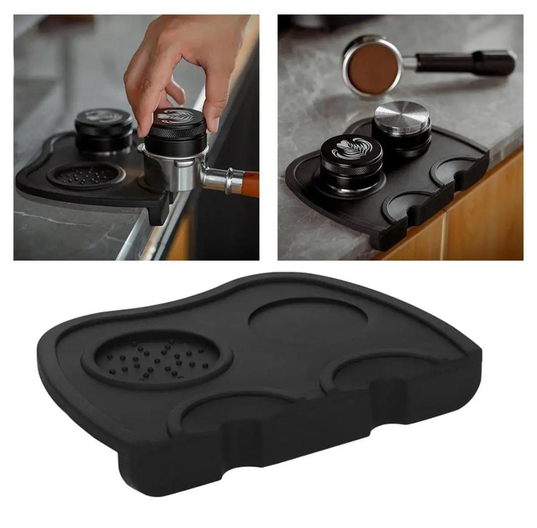 Anti Slip Espresso Mat (Black) for Tamp