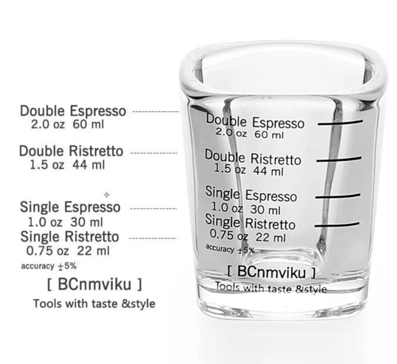 Espresso Measuring Shot Glasses