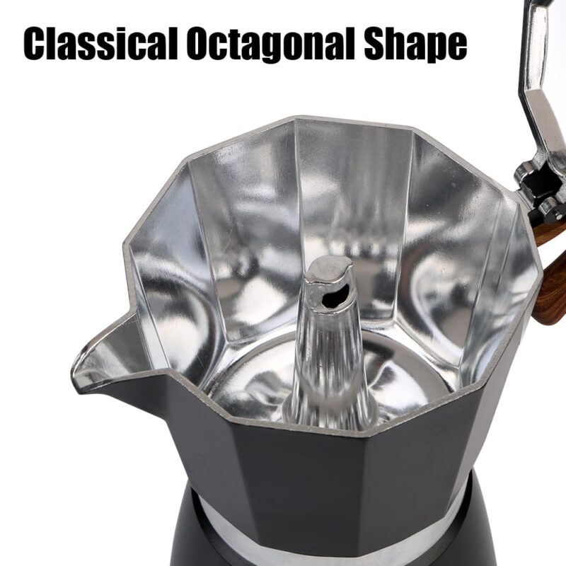 S-Cafe Premium Moka Pot (300Ml) - Black