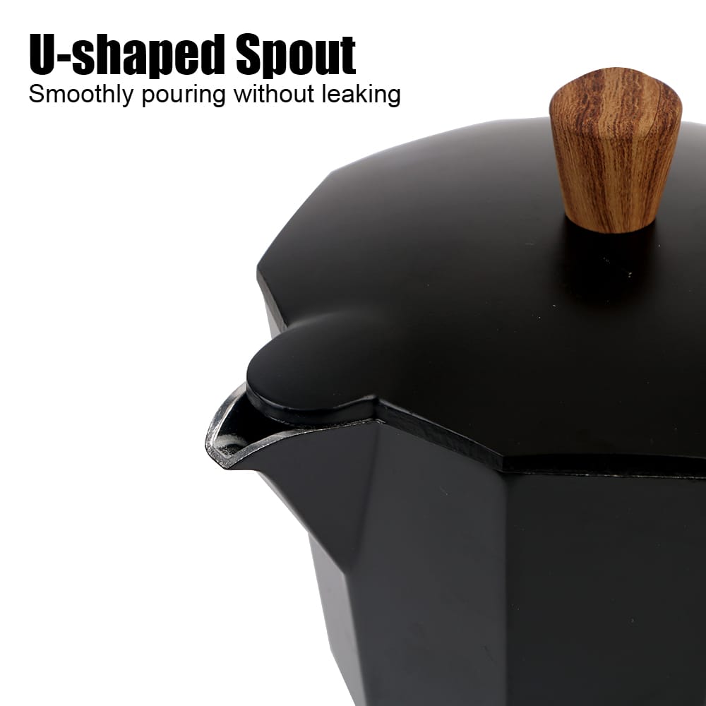 S-Cafe Premium Moka Pot (300Ml) - Black